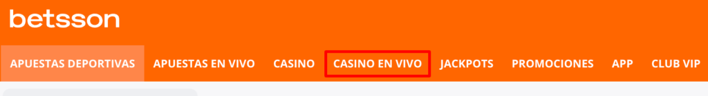 Apuestas en vivo en Winng Betsson Argentina
