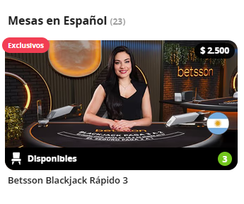 Winng Betsson Casino en Vivo
