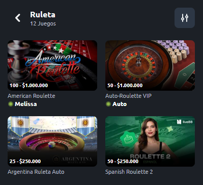 Jugar Ruleta en Winng Betano Casino Argentina