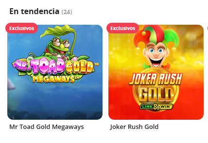 Mejores juegos en Winng Betsson Casino